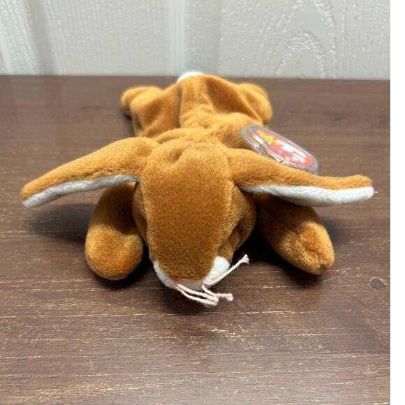 Lot of 2 Ty Beanie Babies Brown Bunny Yellow Chick Stuffed Animal Plush NWT - Picture 6 of 9